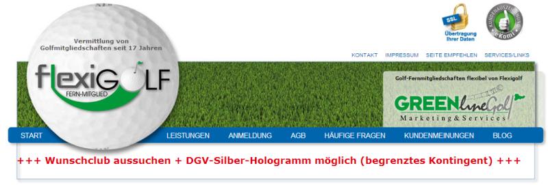Flexigolf-Fernmitgliedschaft